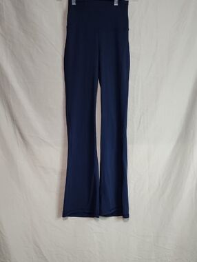 Reflex Navy Flare High-Waist Pants